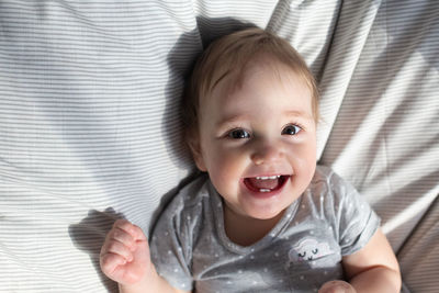 Portrait of cute baby boy