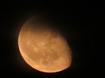 Close-up of moon at night