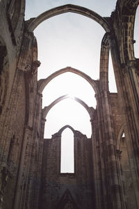 Low angle view of historical building against sky