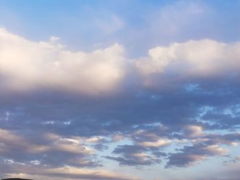 Low angle view of sky during sunset