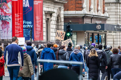 People on city street