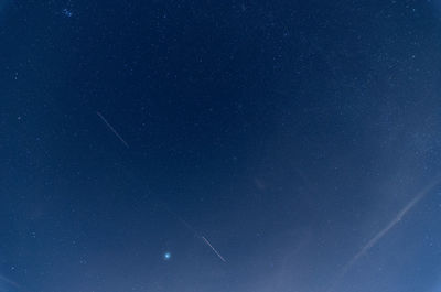 Low angle view of sky at night