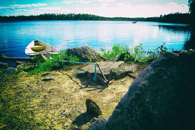 Scenic view of lake