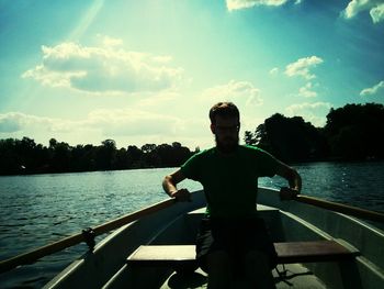 Boat in river