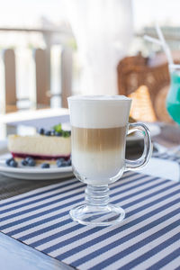 Close-up of coffee on table