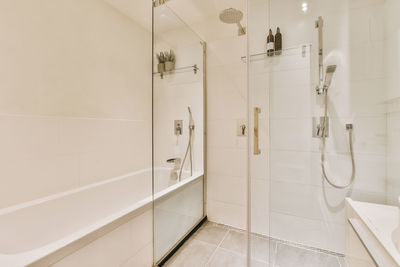 Interior of modern bathroom