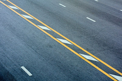 Aerial view of traffic on road