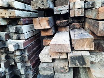 Full frame shot of firewood