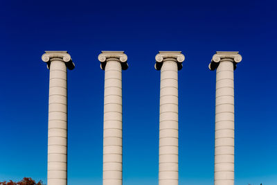 Low angle view of building against clear sky