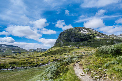 Landscape at toviken, fødalen and lake djupsvatnet, norway