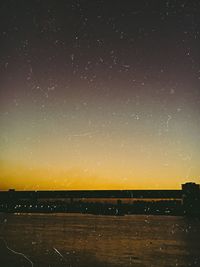 Scenic view of sky at night