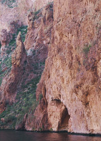 Rock formation on sea shore