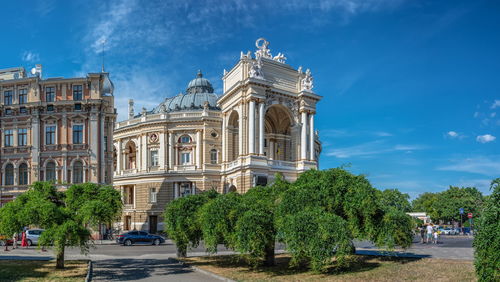 View of historic building against sky