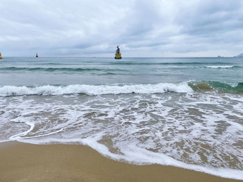 Scenic view of sea against sky