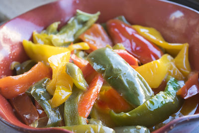 Close-up of salad in plate