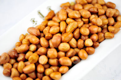 Close-up of peanut in bowl