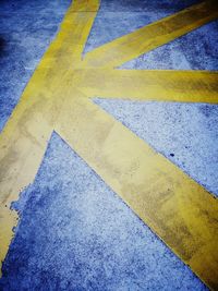 High angle view of road