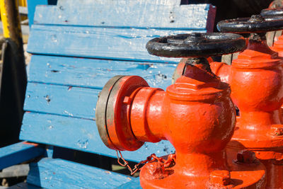 Close-up of fire hydrant