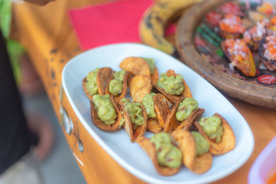 Close-up of food in plate