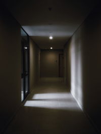 Empty corridor of building