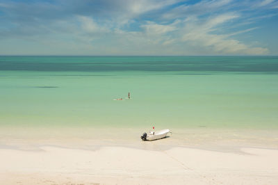 Scenic view of sea against sky