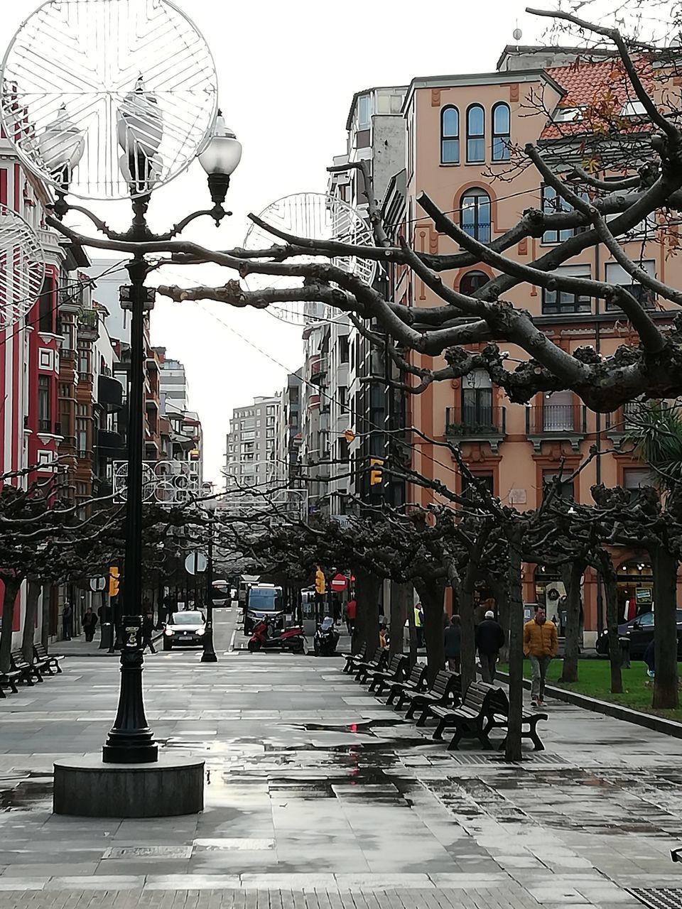 STREET AND BUILDINGS AGAINST SKY