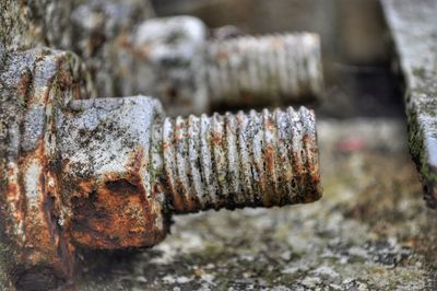 Close-up of rusty metal