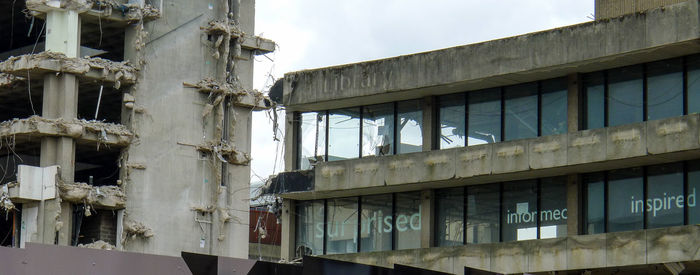 Low angle view of building against sky