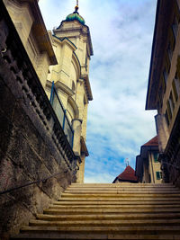 Low angle view of building against sky