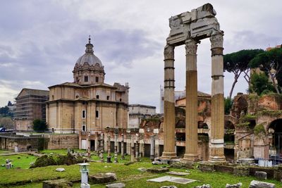 View of temple against sky