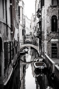 View of canal along buildings