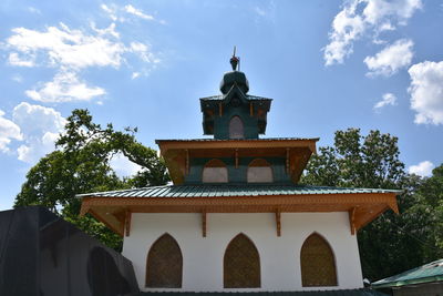 Low angle view of building against sky