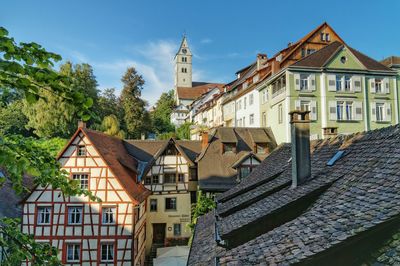 Buildings against sky in city