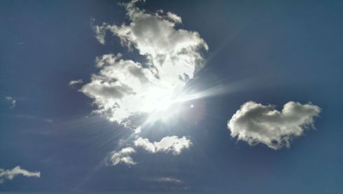 Low angle view of cloudy sky