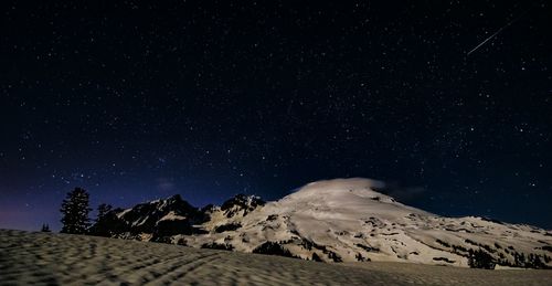 Scenic view of landscape at night