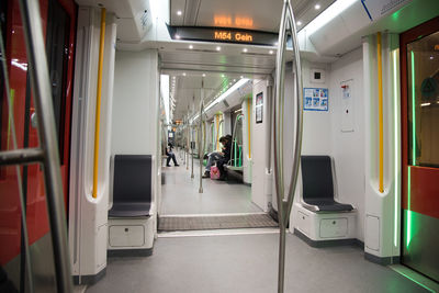 People in train