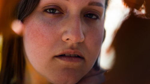 Close-up of young woman