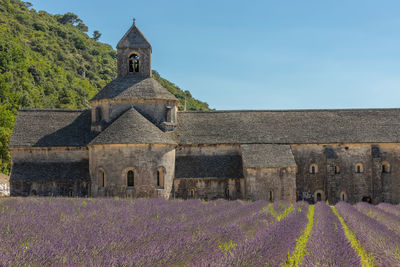 Buildings against blue sky