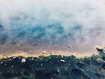 High angle view of sky