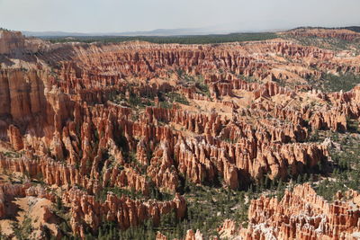 Panoramic view of rock formations