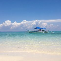 Scenic view of calm sea against sky