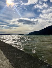 Scenic view of sea against sky