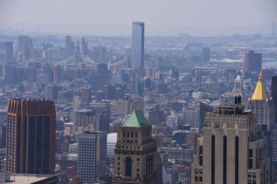 Aerial view of buildings in city