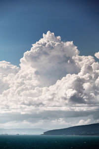 Low angle view of sea against sky