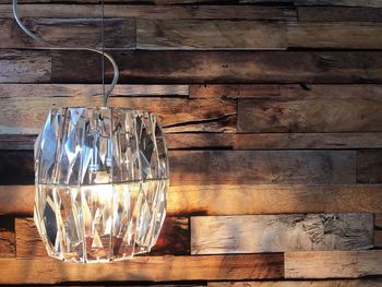 Close-up of wine glass on table