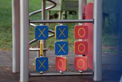 Play equipment at playground