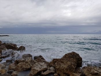 Scenic view of sea against sky