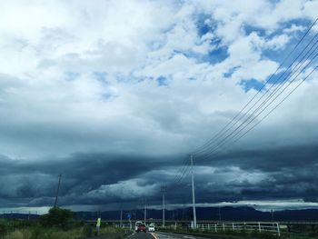 Low angle view of cloudy sky