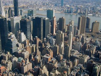 Aerial view of buildings in city