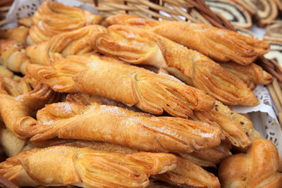 Close-up of breads during christmas